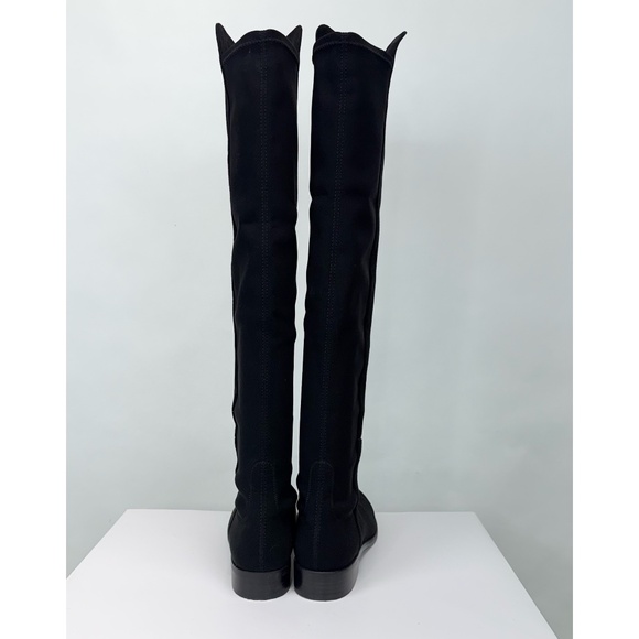 Stuart Weitzman 5050 Over The Knee Boot Black Suede Sz 9.5 - Picture 10 of 16